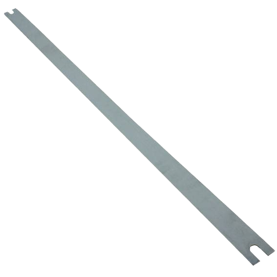 Long narrow metal housing insert for finger pickup mechanism in John Deere parts and accessories collection