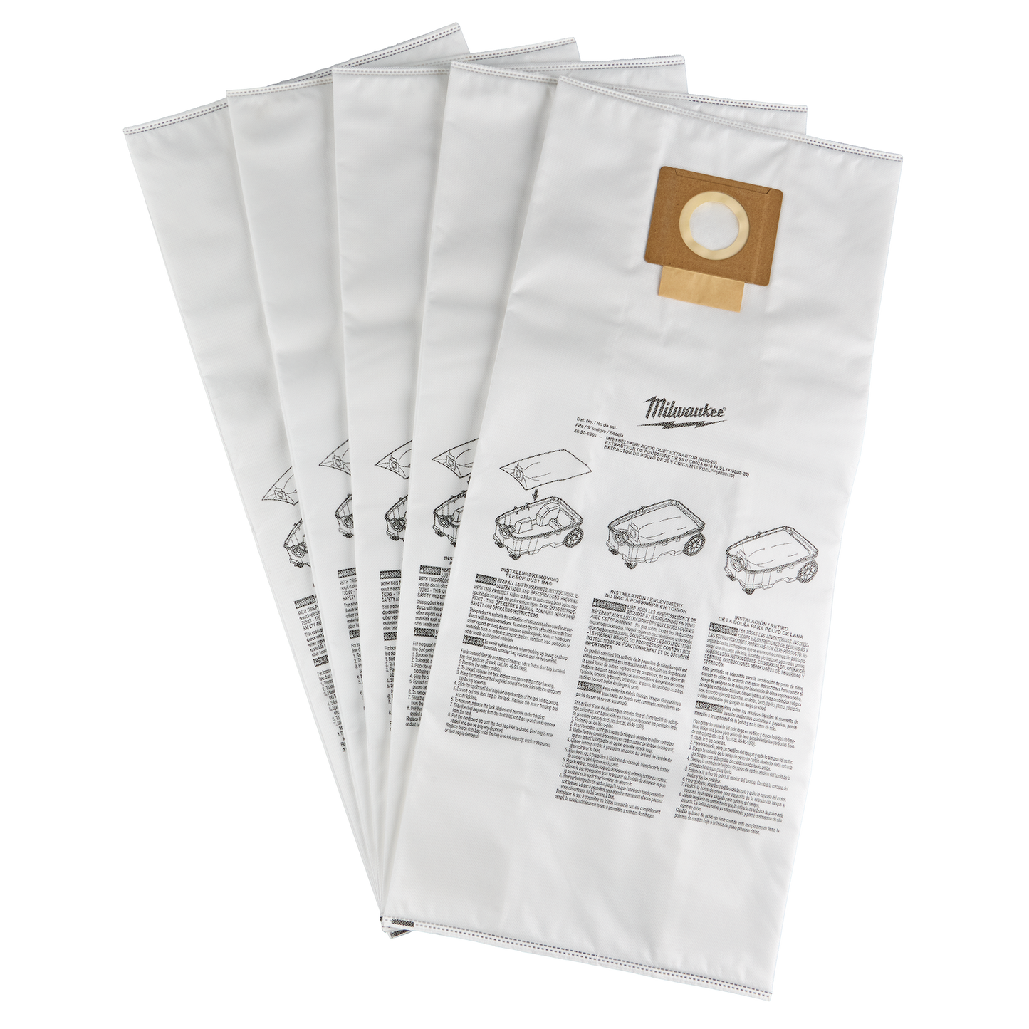 Milwaukee Fleece Dust Bags (5PK)