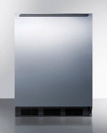 24-inch wide freestanding stainless steel all-refrigerator with left hand door swing in refrigerators collection