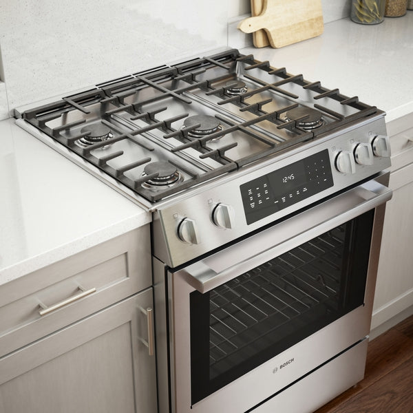 Benchmark™, Gas Slide-in Range, 30'', Stainless Steel