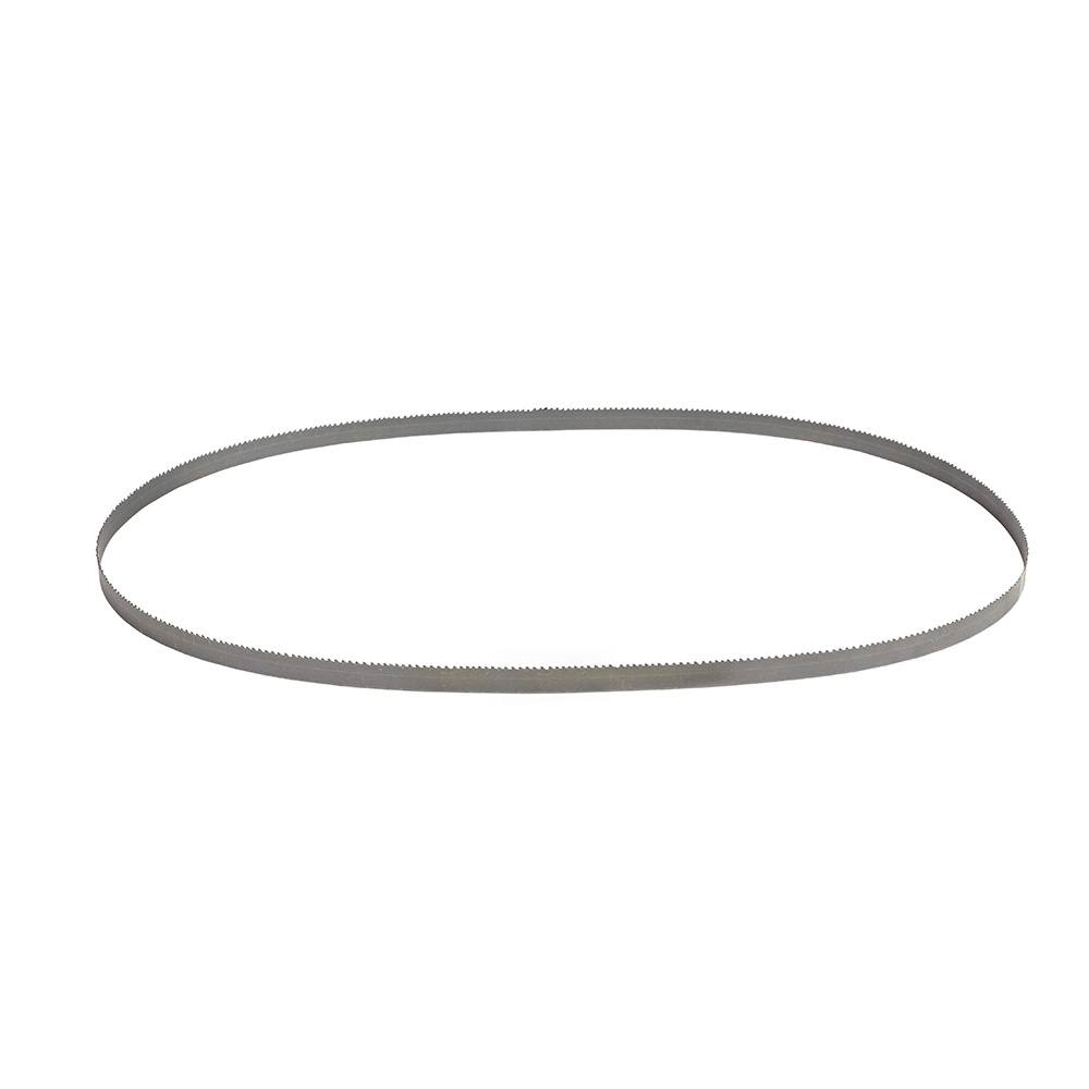 Looped metal band saw blade with 10 TPI teeth for cutting metal in tool accessories and woodworking sets