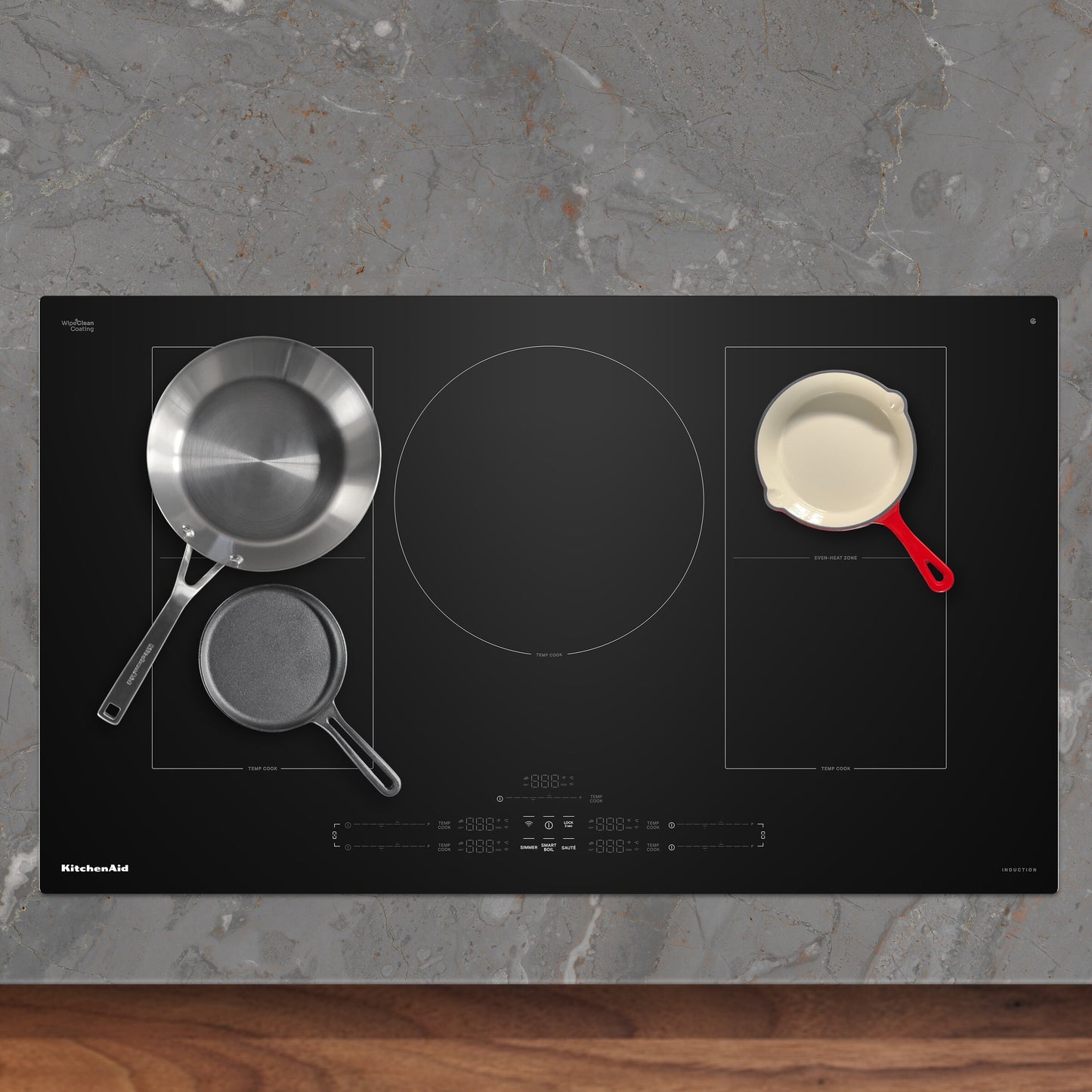 36" Temp Cook™ Induction Cooktop with 5 Cooking Zones