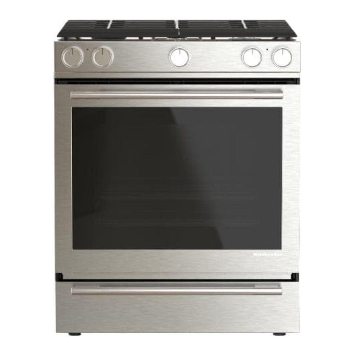 30-Inch 5 Burner Gas Convection Slide-In Range with Baking Drawer