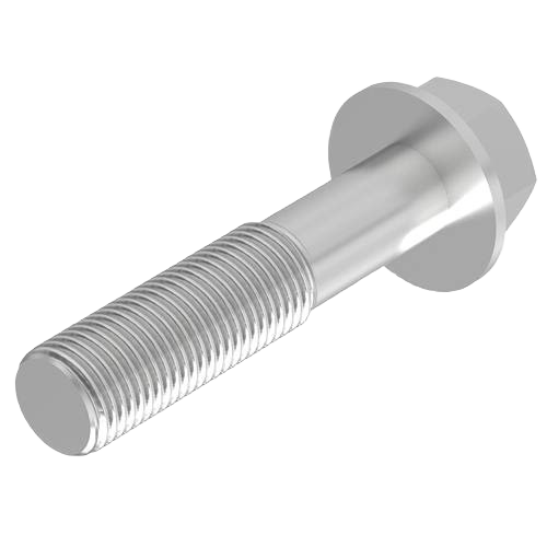 Hexagonal head flanged screw with partial threading, designed for John Deere parts and hardware collections