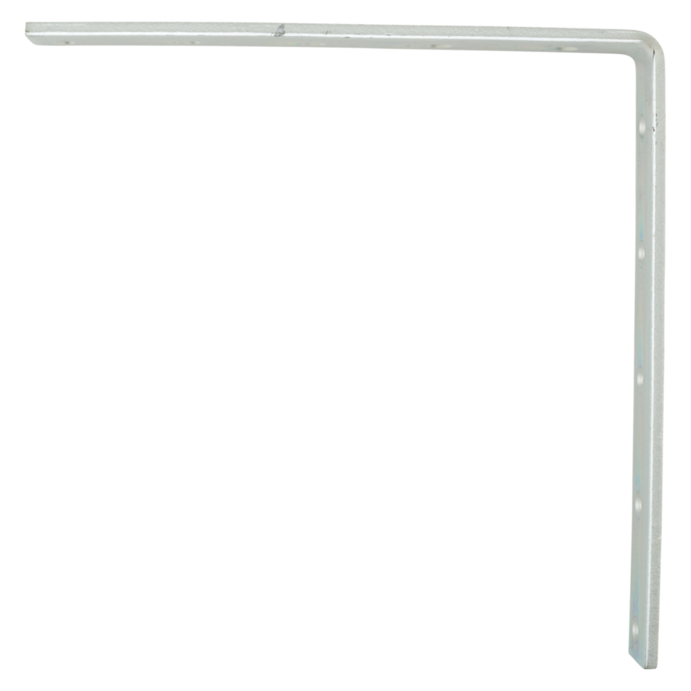 Zinc corner brace with pre-drilled holes for reinforcing furniture and structures in building hardware collections