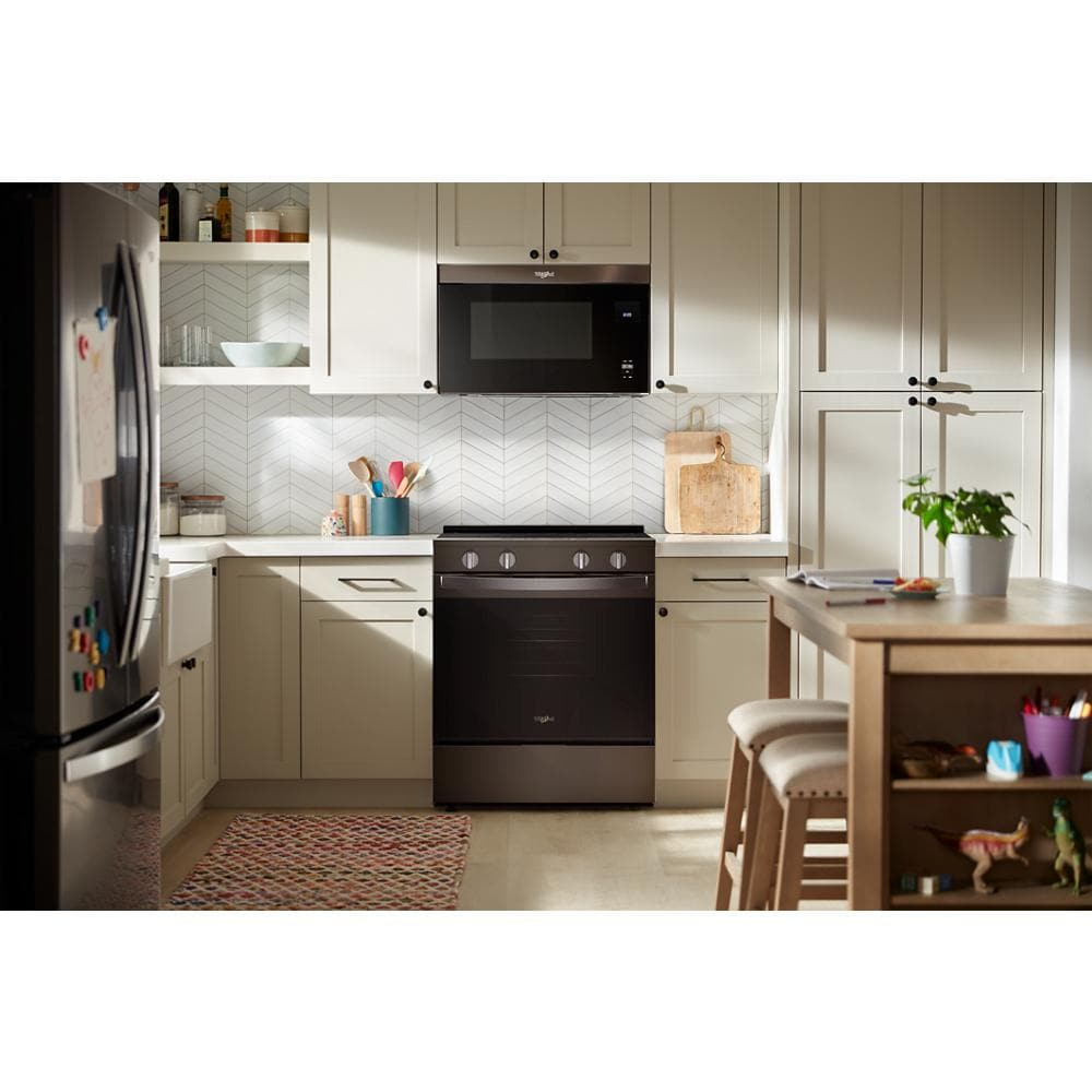 30-inch Electric Smart Range with Air Cooking Technology and Steam Clean