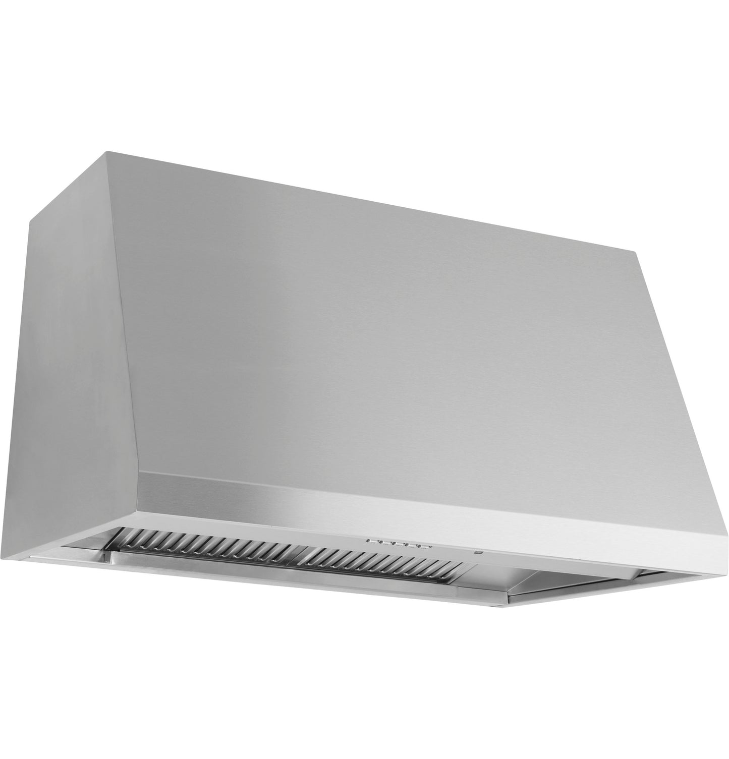 Modern stainless steel commercial style range hood designed for effective kitchen ventilation in appliances collection