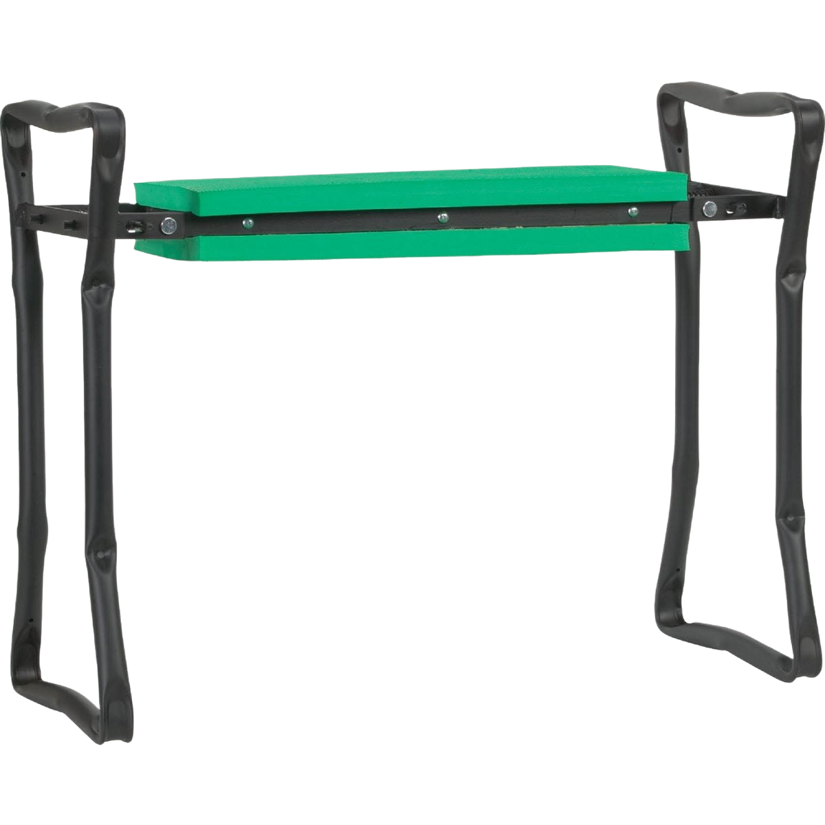 Green foam padded garden kneeler bench with black steel frame for gardening and lawn care tasks under $100 collections