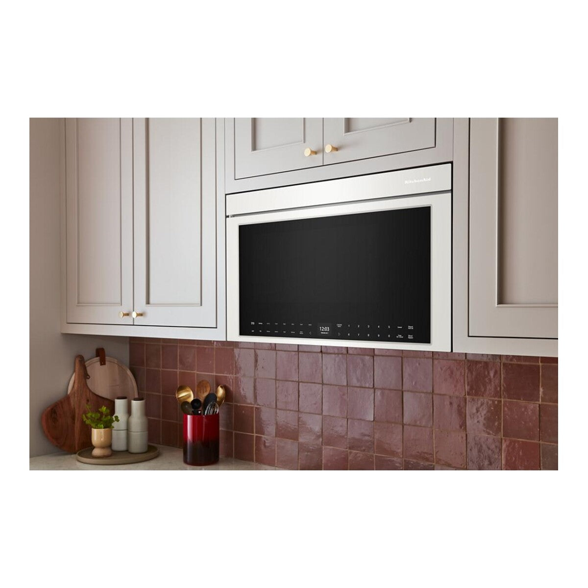 Multifunction Over-the-Range Microwave Oven with Flush Built-In Design