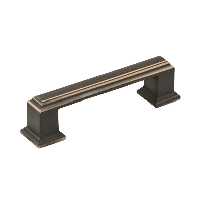 Oil-rubbed bronze cabinet pull with 3-inch centers, classic design for furniture hardware and home improvement projects