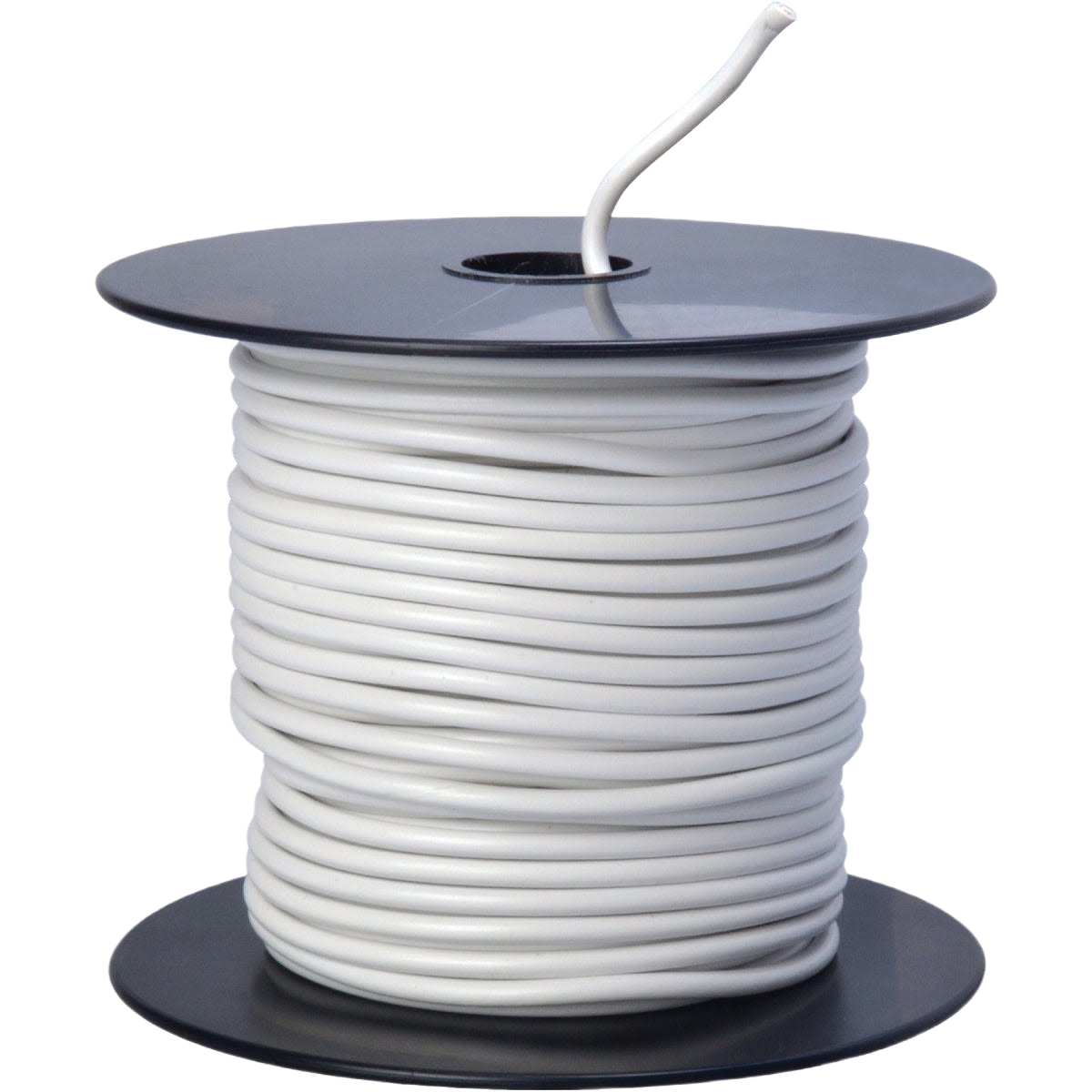 Spool of white 14-gauge PVC-coated primary wire for automotive and electrical projects under $50 collection