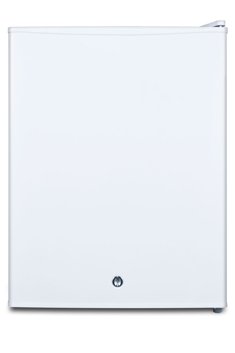 White compact all-freezer with lock on door for medical use in Freezers & Ice Makers and Appliances collections
