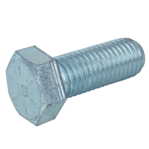 Hex head cap screw in silver metal, suitable for John Deere parts and home improvement hardware collections