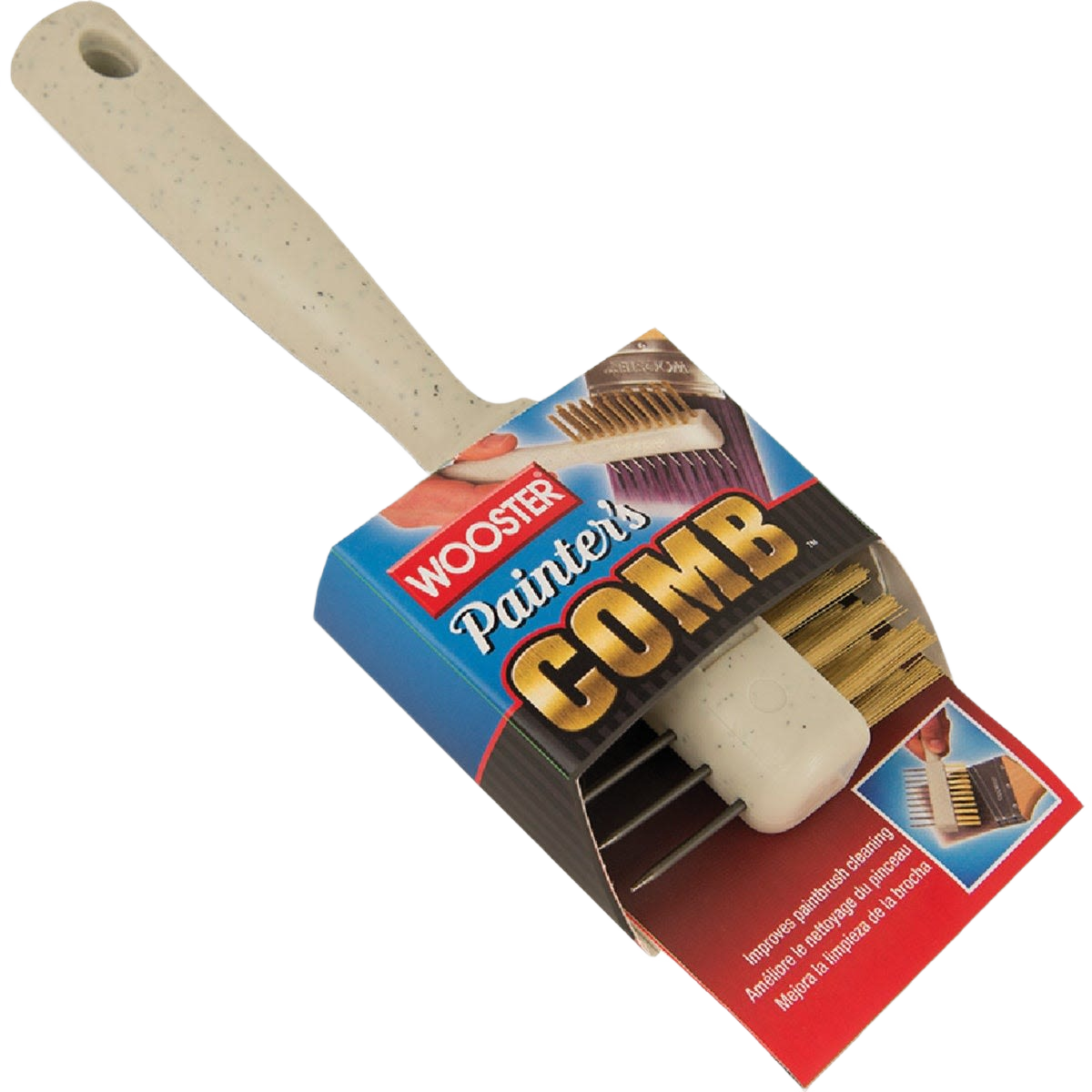 Wooster Painter's Comb with brass bristles and stainless steel comb for paint tool maintenance in paint supplies collections