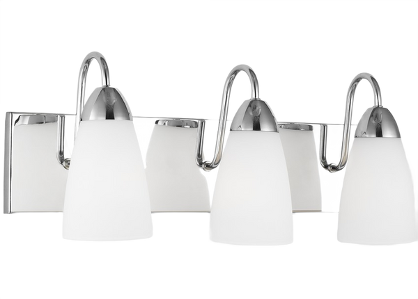 Visual Comfort 3-Light Chrome Seville Wall Fixture for Bathrooms