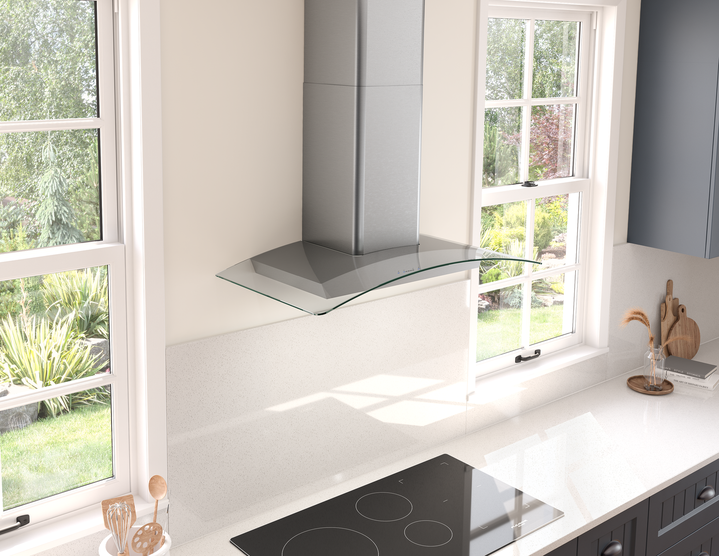 Ravenna Chimney Hood 90cm 600 CFM LED