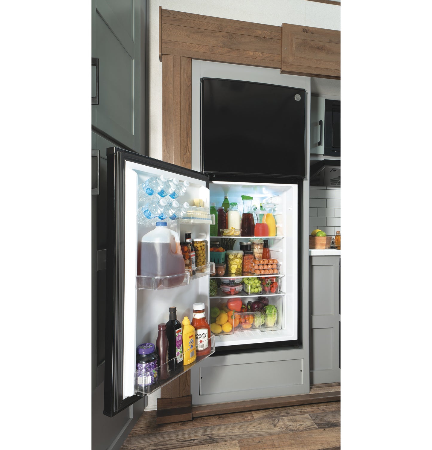 GE® 9.8 Cu. Ft. 12 Volt DC Power Top-Freezer Refrigerator