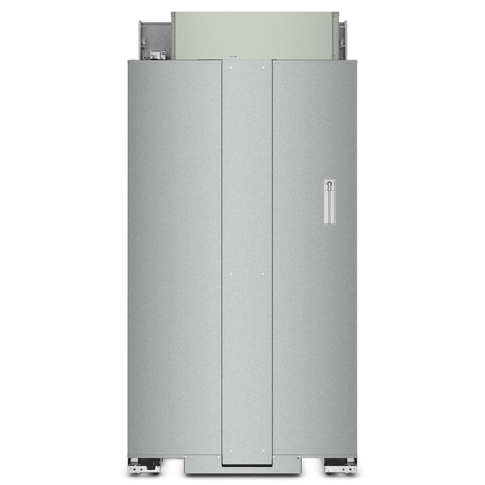 Built-in side-by-side refrigerator in stainless steel with PrintShield™ Finish for KitchenAid appliances and home improvement collections