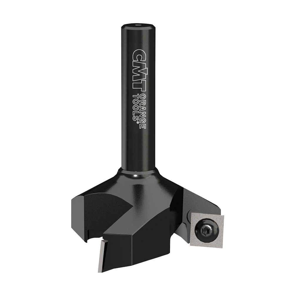 CMT Orange Tools 2-3/8" Spoilboard Surfacing Router Cutters With Insert Knives, 1/2" Shank