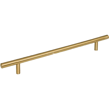 Satin bronze cabinet pull with a sleek tubular design, part of furniture accessories and hardware collection under $50.