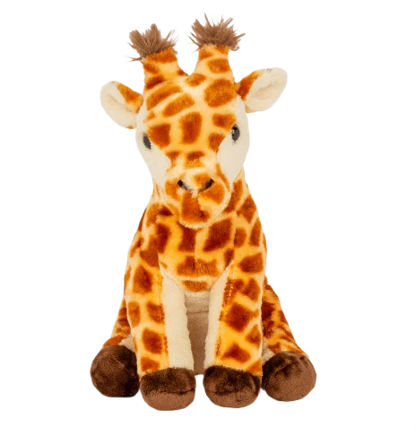 Soft giraffe plush toy with detailed orange and brown spots in dolls and stuffed animals under $50 collection