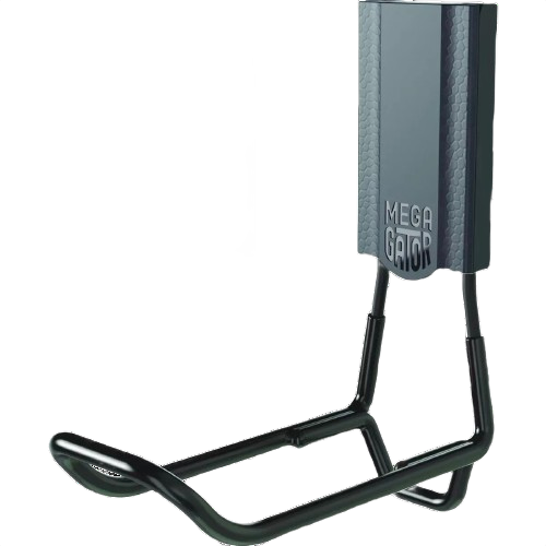 Black closed magnetic hook with strong hold for organizing tools and gear in hardware and storage collections