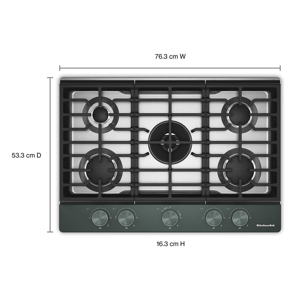 KitchenAid® 30 in. Gas Cooktop with 5 Burners and Integrated Wok Grate