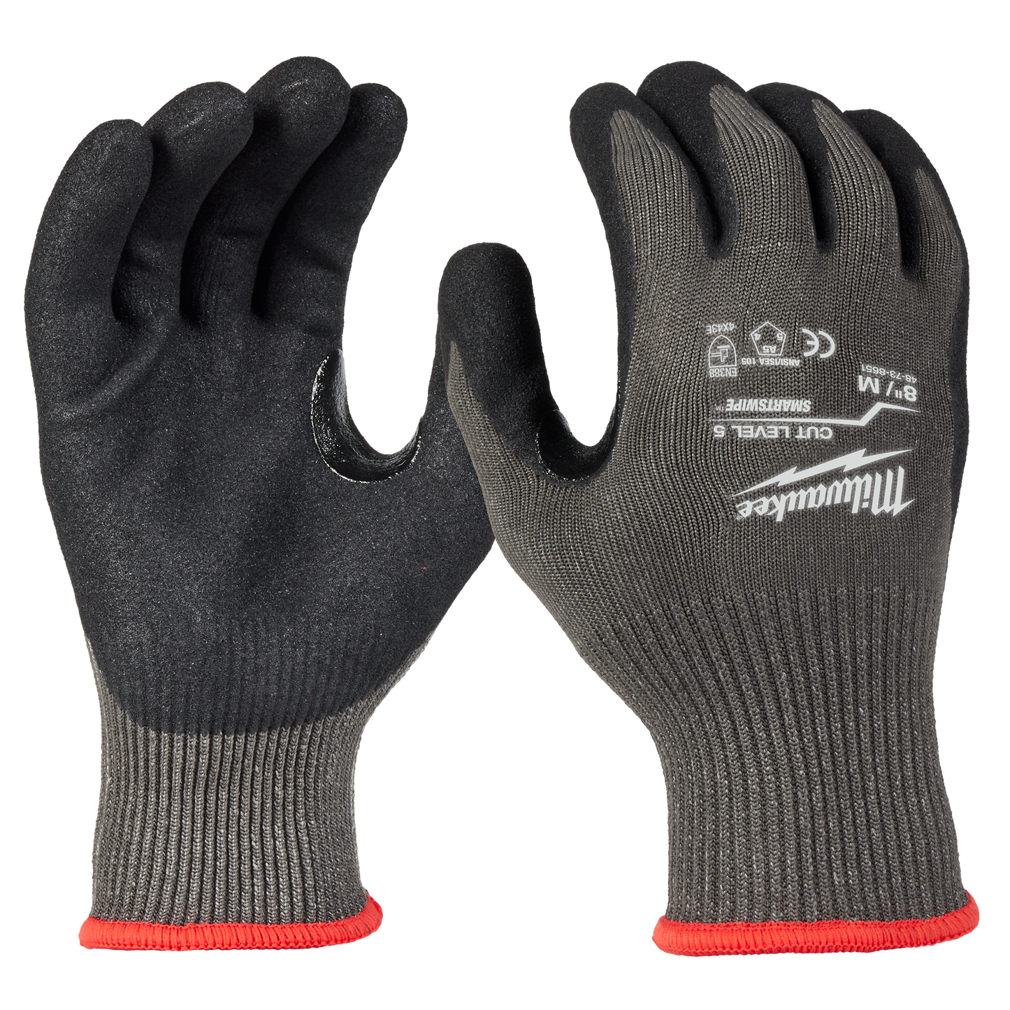 Milwaukee (1) Cut Level 5 Nitrile Dipped Gloves - M (48-73-8651)