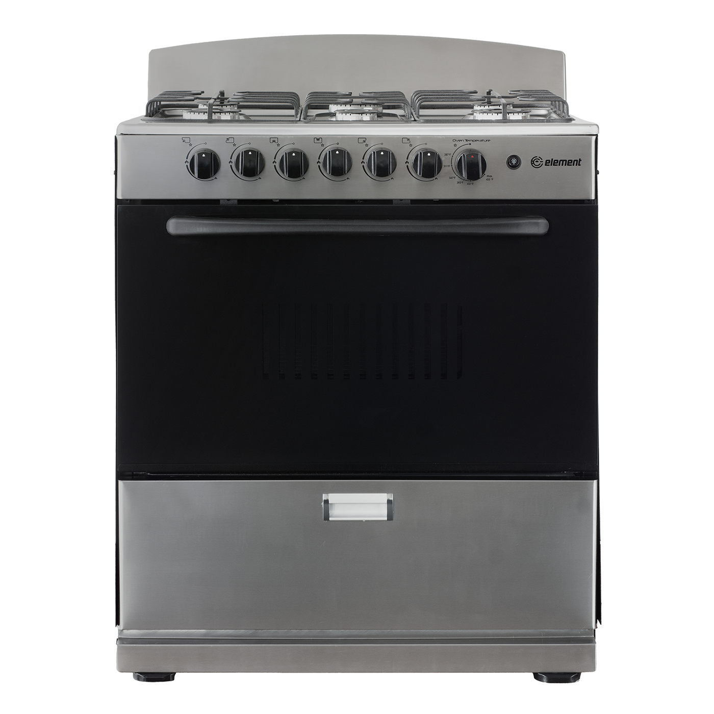 Element Electronics 4.0 cu. ft. 30", 6-Burner Gas Range (EEGR3A6MCCS)