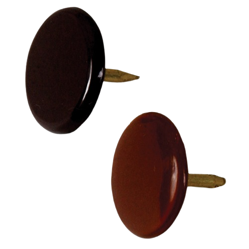 Set of two black thumb tacks with metal pins for bulletin boards in hardware and fasteners collection under $25