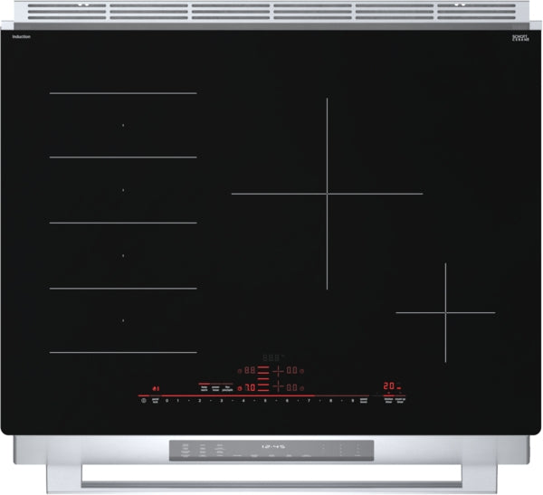 Benchmark™, Induction Slide-in Range, 30'', Stainless Steel