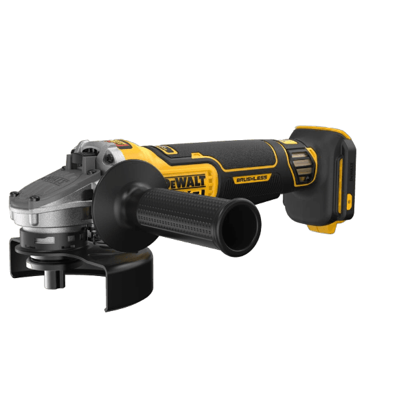 Cordless 20V MAX XR brushless angle grinder with ergonomic grip for tools and home improvement projects