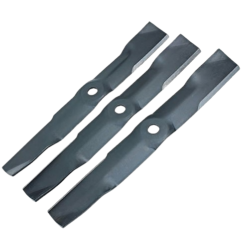 Set of three durable carbon and boron lawn mower blades for home improvement in parts and lubricants under $100 collection