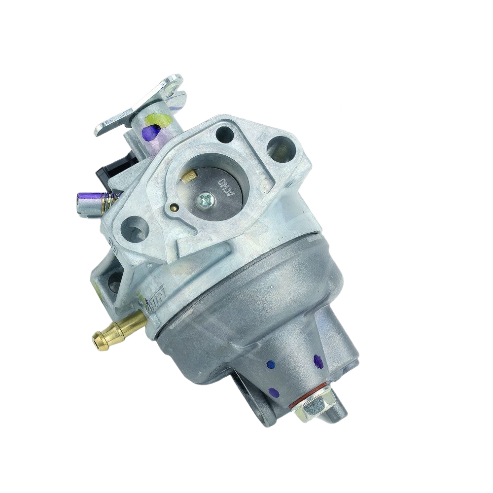 Compact metal carburetor part with mounting holes for Honda equipment in parts and lubricants collection