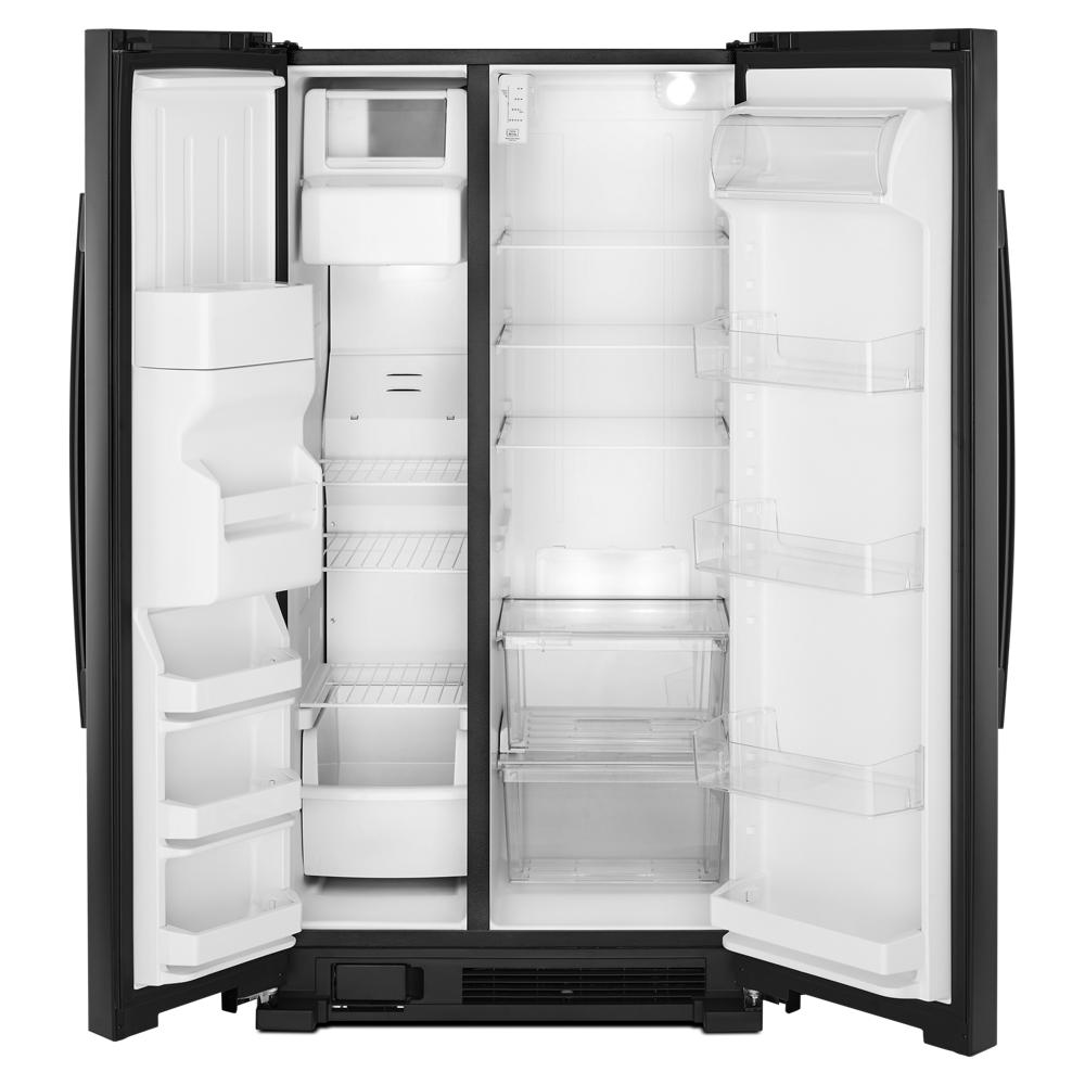 36-inch Wide Side-by-Side Refrigerator with Dual Pad External Ice and Water Dispenser - 25 Cu. Ft.
