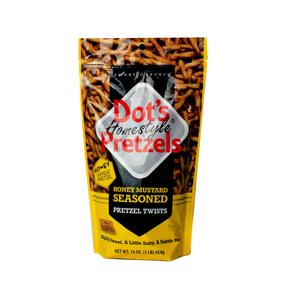 Bag of honey mustard seasoned pretzel twists from Chips & Snacks in Food & Beverage and under $25 collections