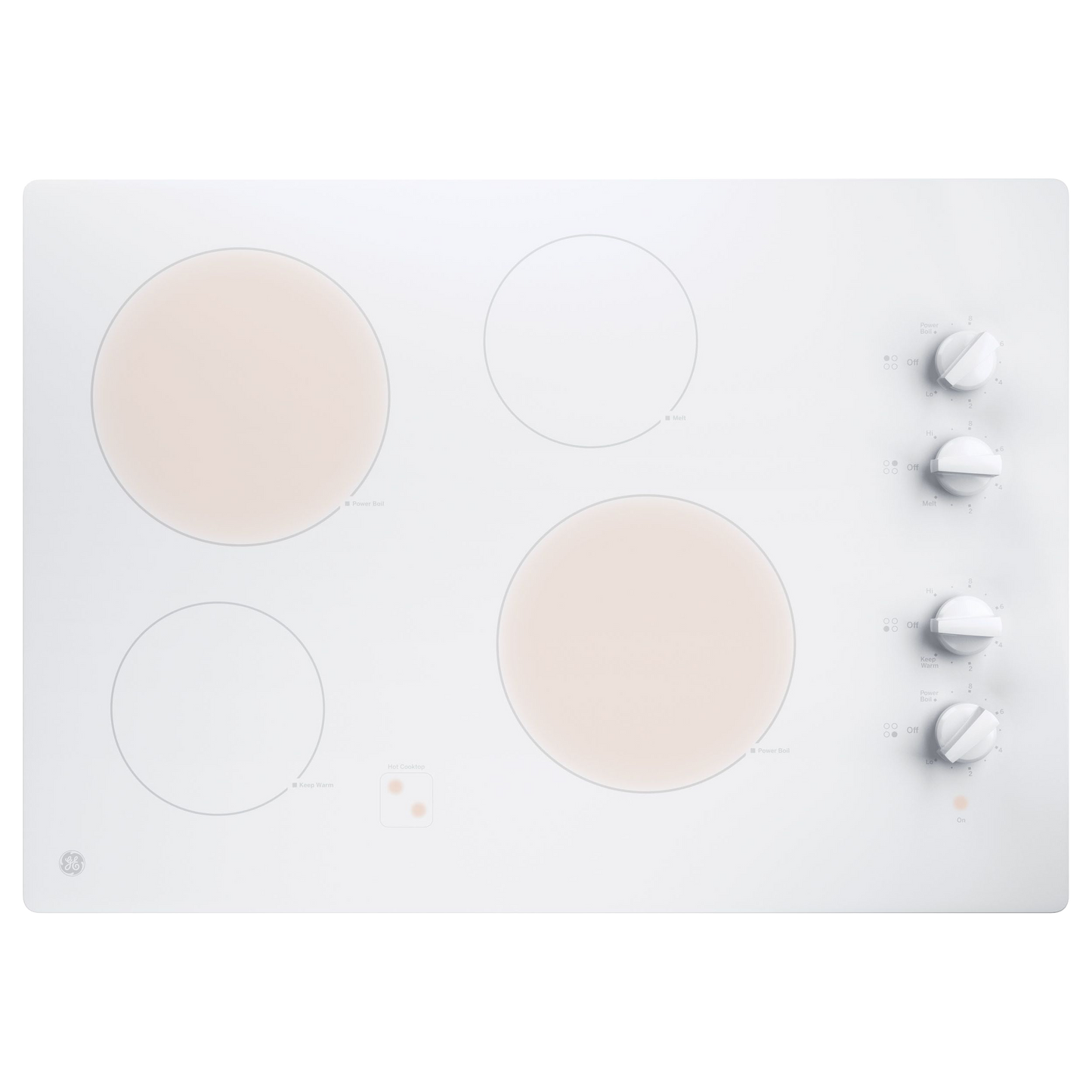 GE® 30" Built-In Knob Control Electric Cooktop