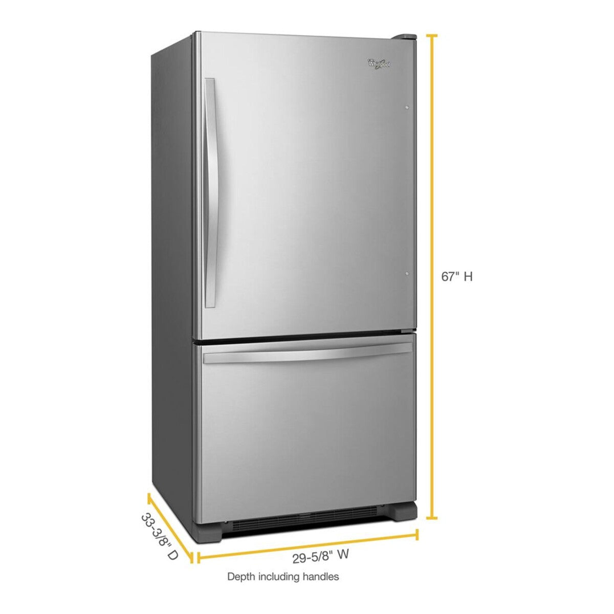 30-inches wide Bottom-Freezer Refrigerator with SpillGuard™ Glass Shelves - 18.7 cu. ft.