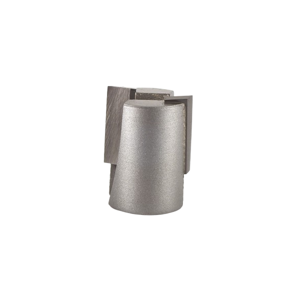 Silver screw type helix mortise cutter with downshear design for precise woodworking tool accessories under $100