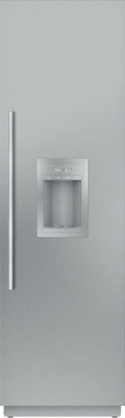 stainless steel built-in freezer column with external ice and water dispenser for kitchen appliances and home improvement