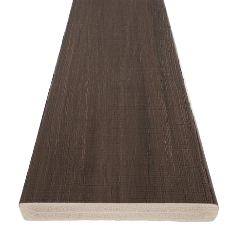 Brown American Walnut fascia board with textured wood grain surface for home improvement projects