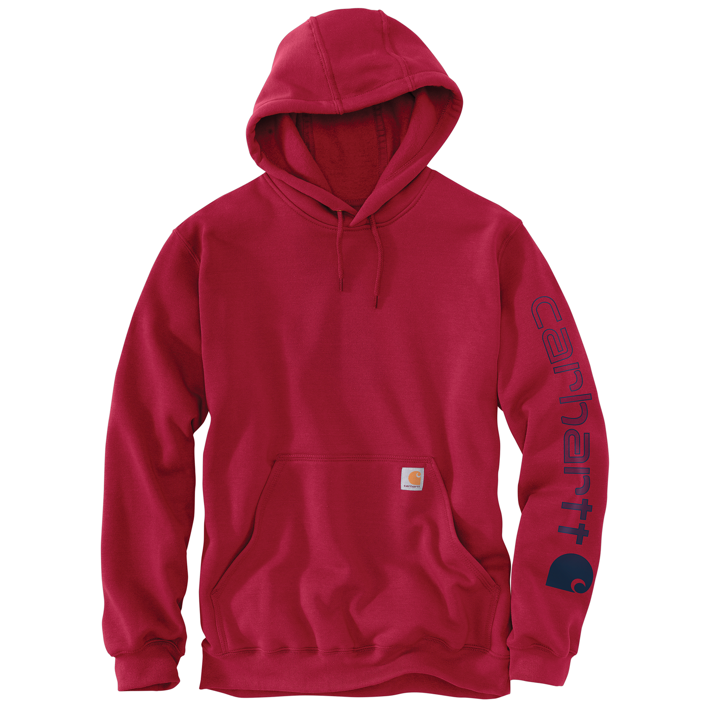Carhartt Men's Loose Fit Midweight Logo Sleeve Graphic Hoodie