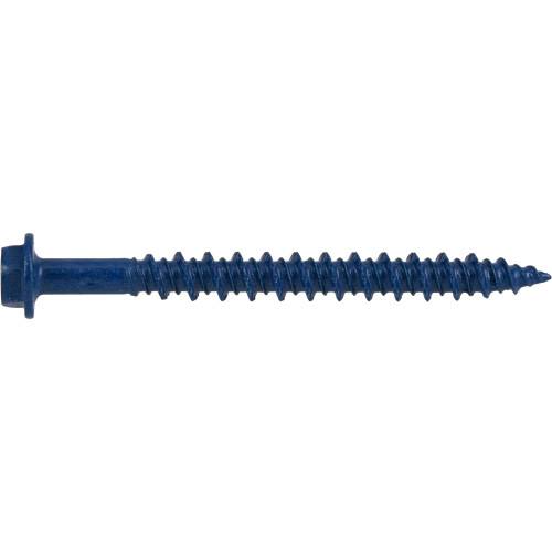 Blue hex washer-head screw designed for secure fastening in hardware and fasteners collections under $100