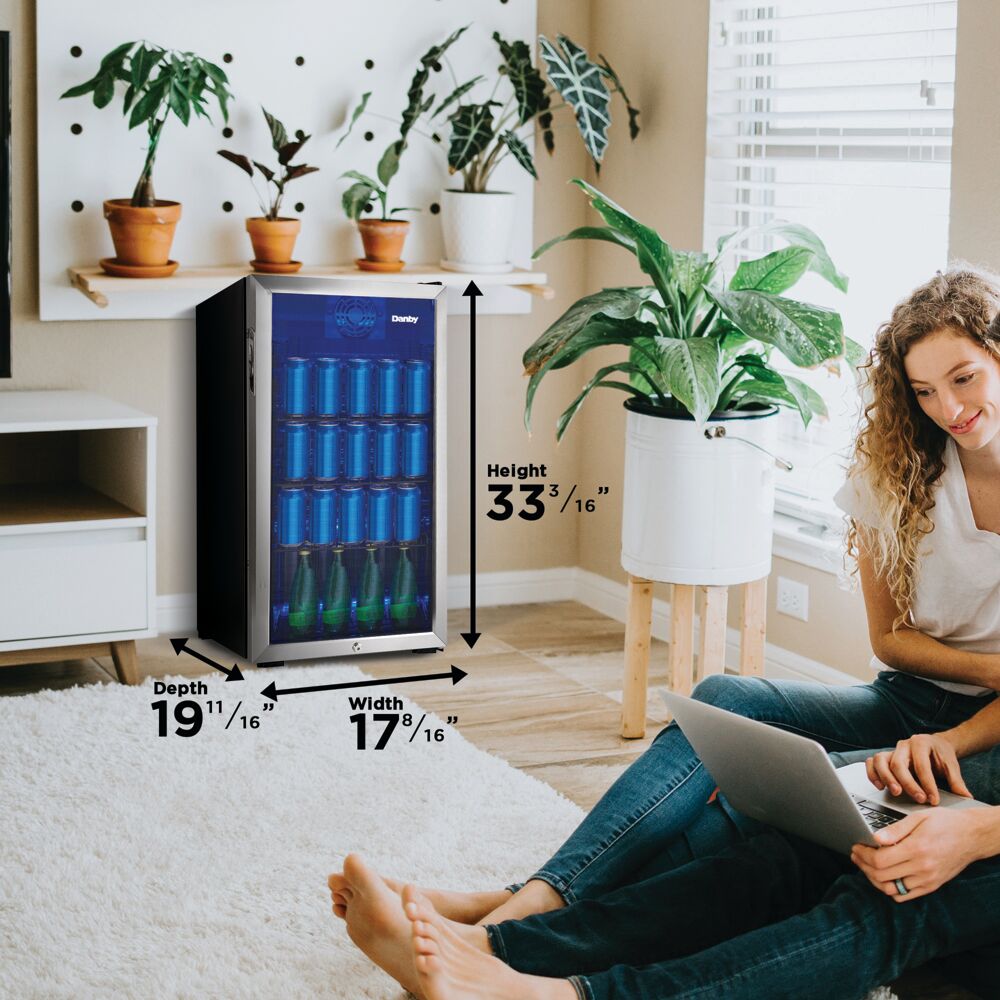 Danby 3.1 cu ft Beverage Fridge with LED Lights – Hartville Hardware