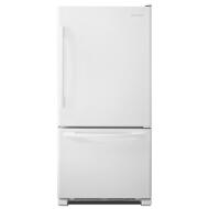 White 33-inch wide bottom-freezer refrigerator with EasyFreezer™ pull-out drawer from Refrigerators and Kitchen collections