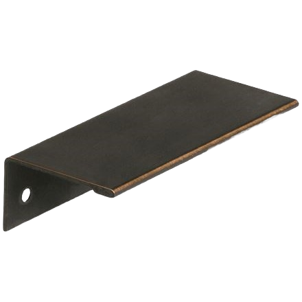 Sleek oil rubbed bronze cabinet pull with minimalist flat design for modern furniture hardware and home improvement