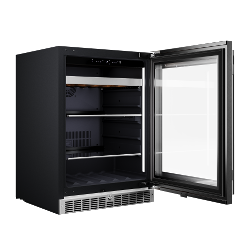 Cellara by Element 24 in., 7 Bottle and 115 Can Single Zone Wine and Beverage Cooler - EBS24BES