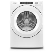 White front-load washing machine with intuitive controls, suitable for closet-depth spaces in washers & dryers collection