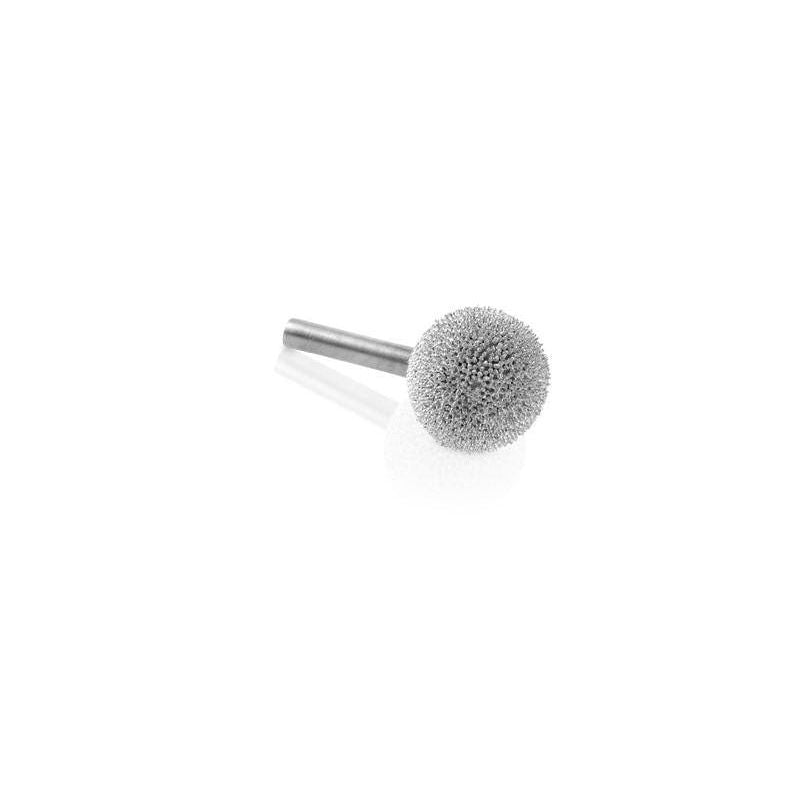 Coarse spherical burr with 1/4-inch shaft for use with flex shaft tools in woodworking and home improvement collections under $50