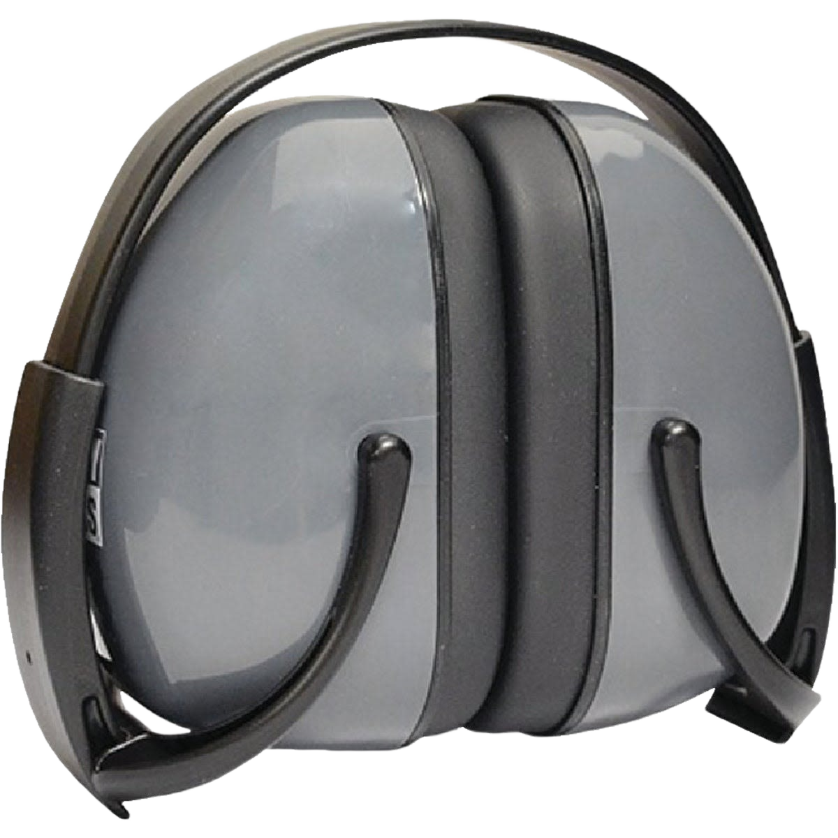 Gray foldable earmuffs with adjustable headband for hearing protection in safety and hardware collections under $50